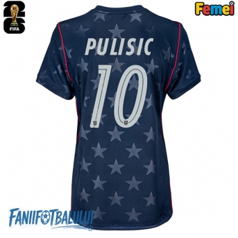 Statele Unite Christian Pulisic #10 Echipament de Fotbal Replică Mondial 2026 Femei Deplasare